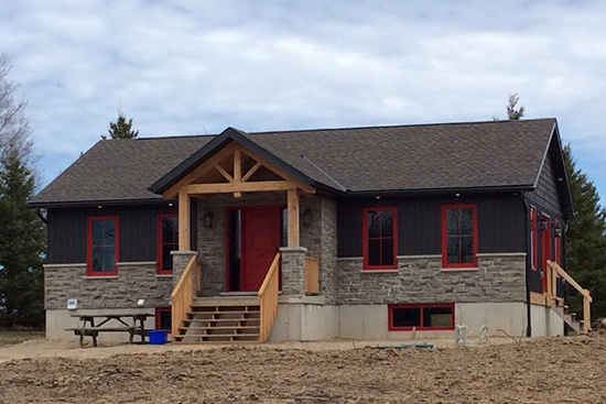 Contractor-installed windows supplied by Lloyd Scott Enterprises